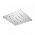 Cap de duș cu tavan pătrat din oțel Fabricat în Italia - Amidon
