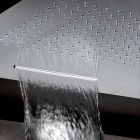 Cap de duș pătrat din oțel inoxidabil cu jet dublu Fabricat în Italia - Nello Viadurini