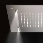 Cap de duș pătrat din oțel inoxidabil cu nebulizatoare Made in Italy - Selmo Viadurini