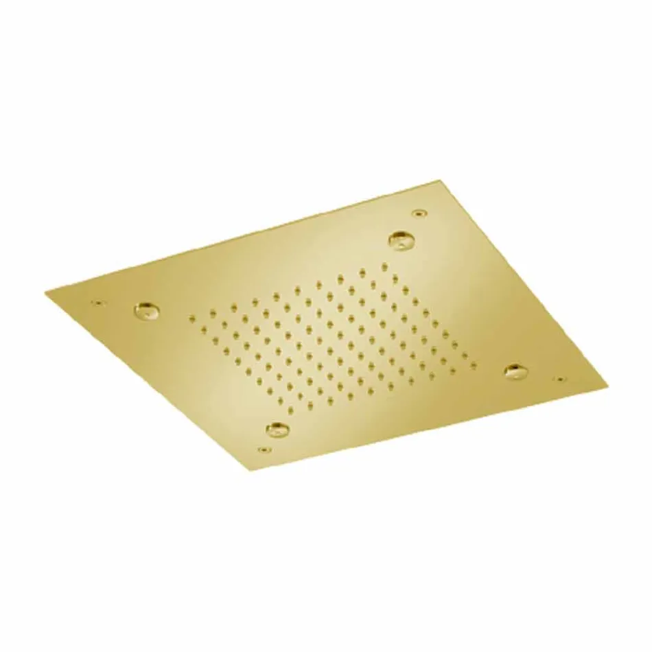 Cap de duș pătrat din oțel inoxidabil cu nebulizatoare Made in Italy - Selmo Viadurini