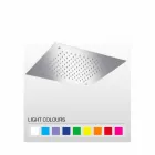 Cap de duș pătrat cu jet unic din oțel inoxidabil Fabricat în Italia - Jet Viadurini