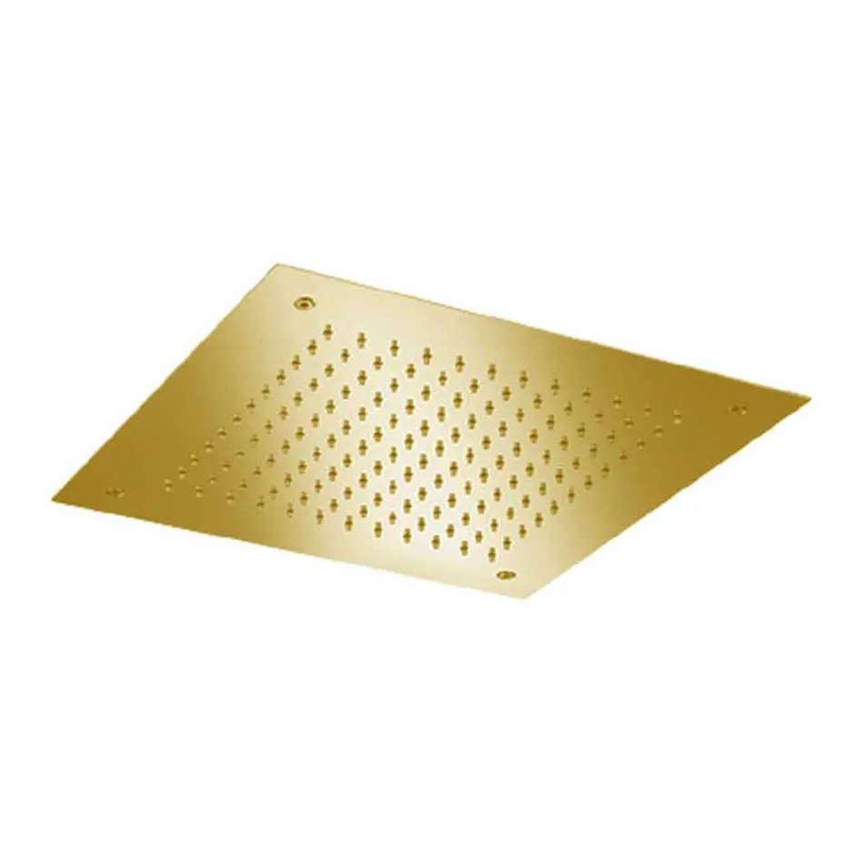 Cap de duș pătrat cu jet unic din oțel inoxidabil Fabricat în Italia - Jet Viadurini