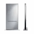 Cap de duș dreptunghiular din oțel inoxidabil Fabricat în Italia - Anito Viadurini