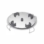 Cap de duș rotund de tavan din oțel modern Fabricat în Italia - Damian Viadurini