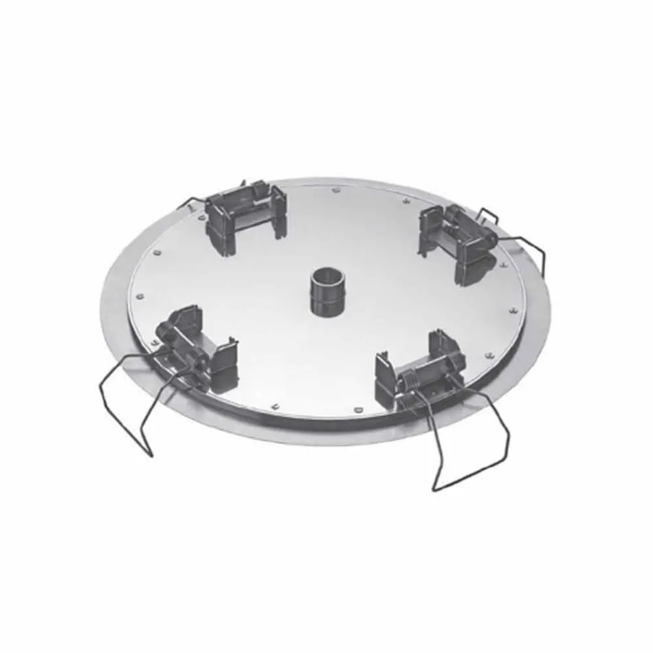 Cap de duș rotund de tavan din oțel modern Fabricat în Italia - Damian Viadurini