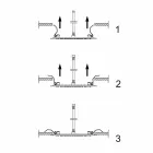 Cap de duș rotund de tavan din oțel modern Fabricat în Italia - Damian Viadurini