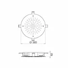Cap de duș rotund cu jet unic, din oțel inoxidabil, fabricat în Italia - sulf Viadurini