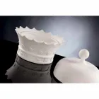 Ornament de ceramică realizat manual în formă de coroană Made in Italy - Kingo Viadurini