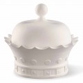 Ornament de ceramică realizat manual în formă de coroană Made in Italy - Kingo