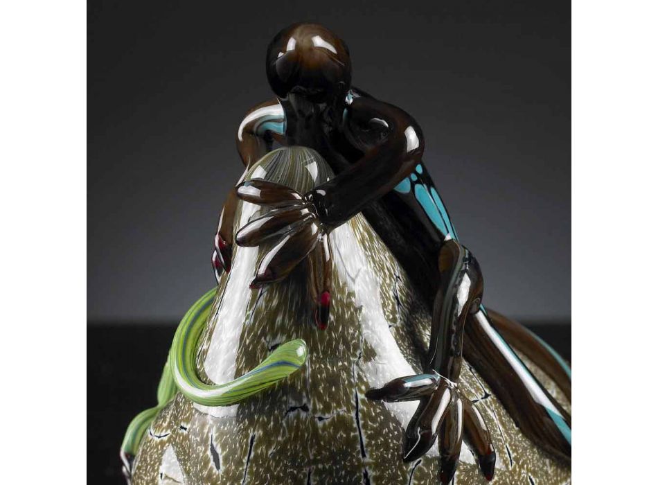 Ornament în formă de șopârlă din sticlă colorată Fabricat în Italia - Certola Viadurini