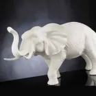 Ornament de ceramică în formă de elefant realizat manual, fabricat în Italia - Fante Viadurini