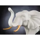 Ornament de ceramică în formă de elefant realizat manual, fabricat în Italia - Fante Viadurini