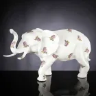 Ornament de ceramică în formă de elefant realizat manual, fabricat în Italia - Fante Viadurini