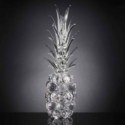 Ornament decorativ de cristal în formă de ananas Fabricat în Italia - Ananas Viadurini