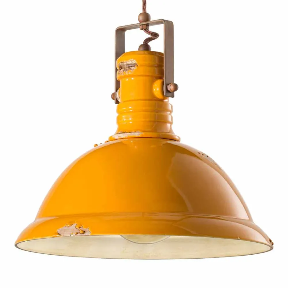 Industria ceramică Suspendarea și clopot metalo Ruth Viadurini