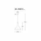 Suspensie design din aluminiu Made in Italy - Cappadocia Aldo Bernardi Viadurini