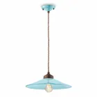 suspensie ceramică colorată și alamă antic Maya Ferroluce Viadurini