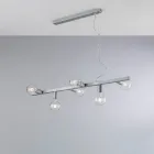 Lampă suspendată din fier lăcuit, fabricată în Italia, pentru decor interior - Verona Viadurini