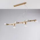 Lampă suspendată din fier lăcuit, fabricată în Italia, pentru decor interior - Verona Viadurini