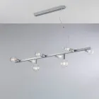 Lampă suspendată din fier lăcuit, fabricată în Italia, pentru decor interior - Verona Viadurini