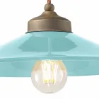 Suspendarea din ceramică și coborâșuri Britney Ferroluce antic alamă Viadurini