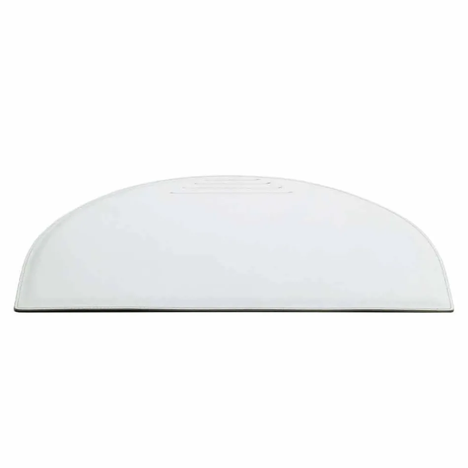 Garnitură de birou regenerată din piele cu cusături pentru stilou fabricate în Italia - Medea Viadurini