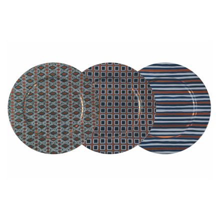 Placi metalice colorate cu decor geometric 12 piese - Mappinz Viadurini