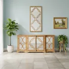 Oglindă 156x83 cm din lemn de pin natural învechit - Agosta Viadurini