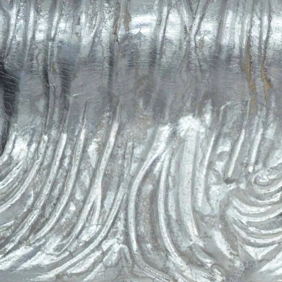 Oglinda de otel de argint, lemn de aur modern produs in Italia Teodoro Viadurini