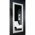 Oglinda de otel de argint, lemn de aur modern produs in Italia Teodoro Viadurini