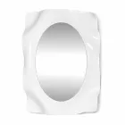 perete oglindă lapte alb Diva design modern, realizate în Italia Viadurini