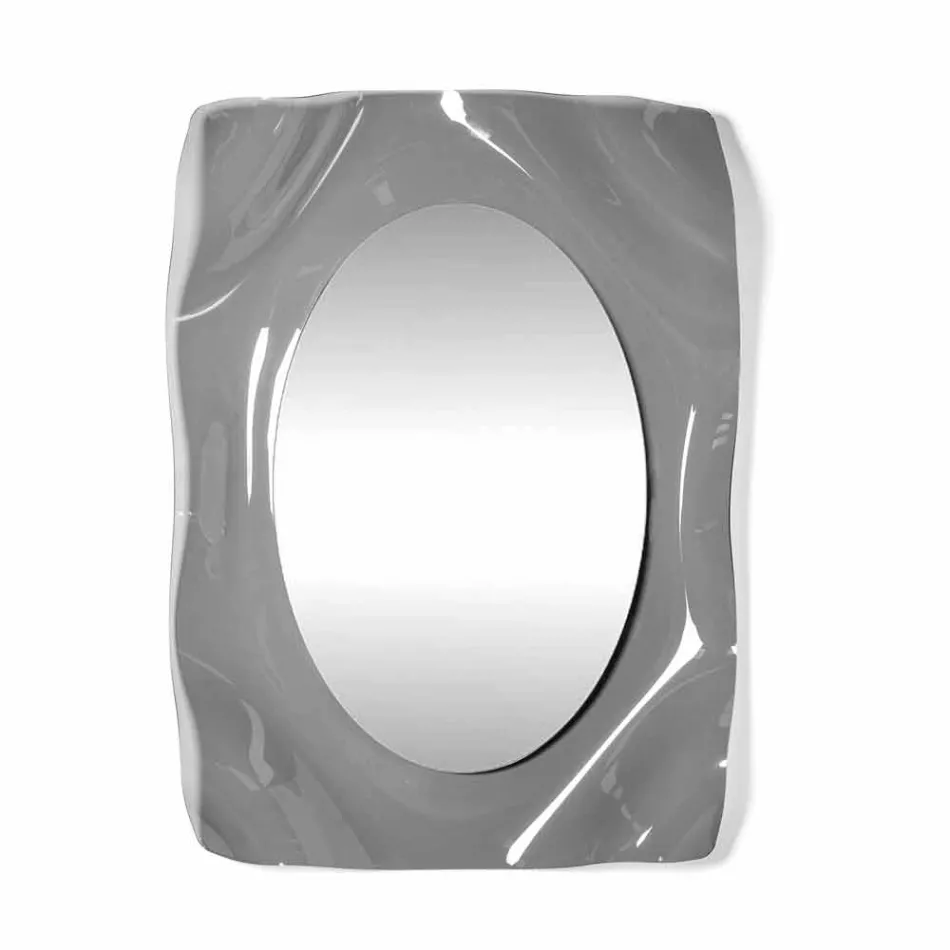 Oglinda de perete afumat Diva design modern, realizate în Italia Viadurini