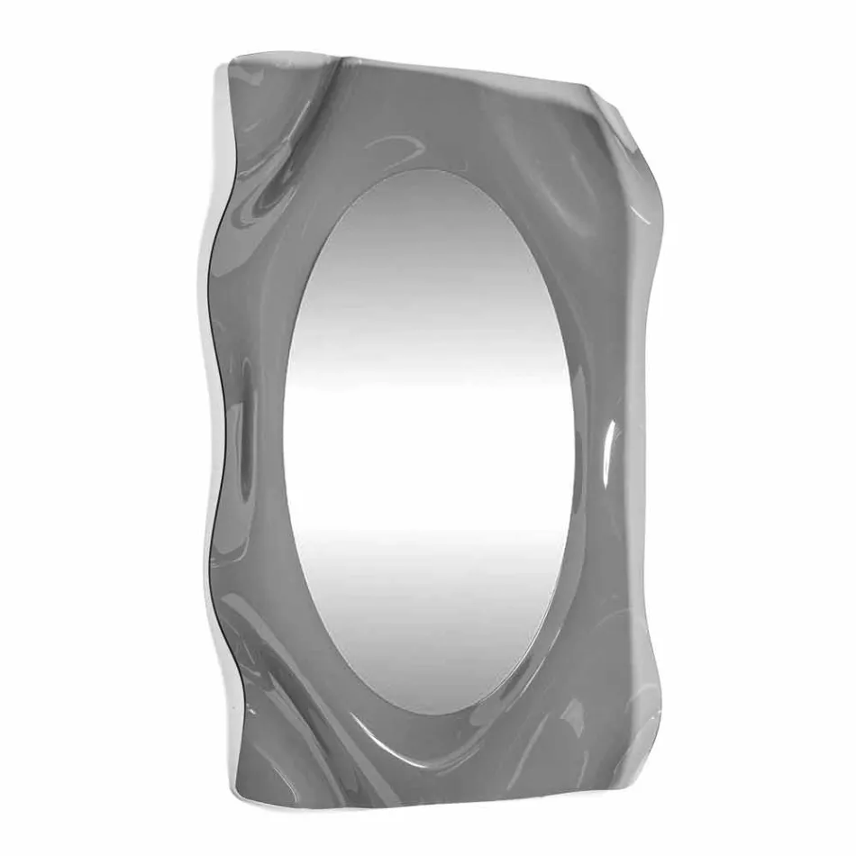 Oglinda de perete afumat Diva design modern, realizate în Italia Viadurini