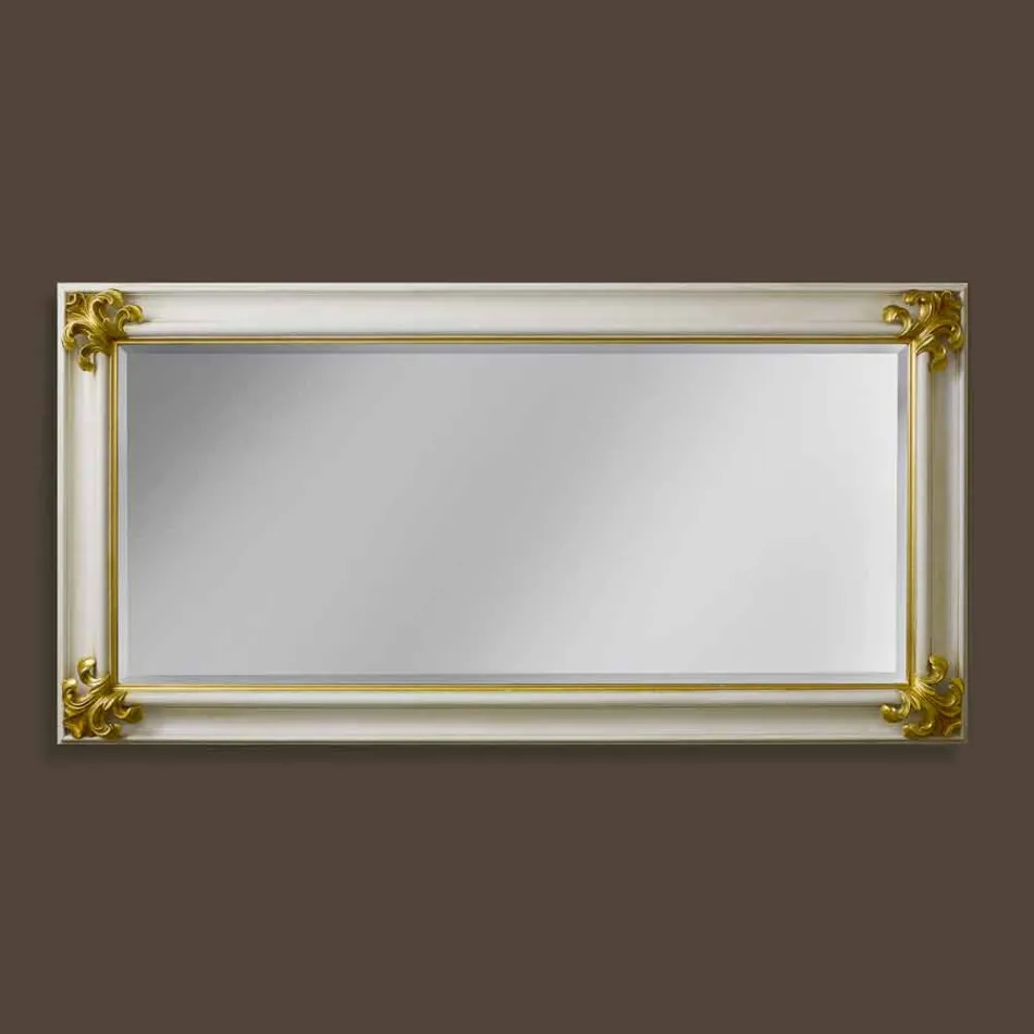 Oglinda de perete realizată manual din lemn, realizată în Italia Stefano Viadurini