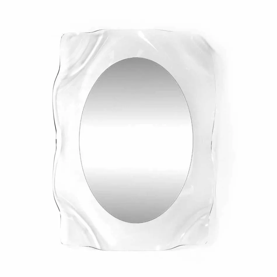 Oglindă transparentă Diva perete design modern, realizat în Italia Viadurini