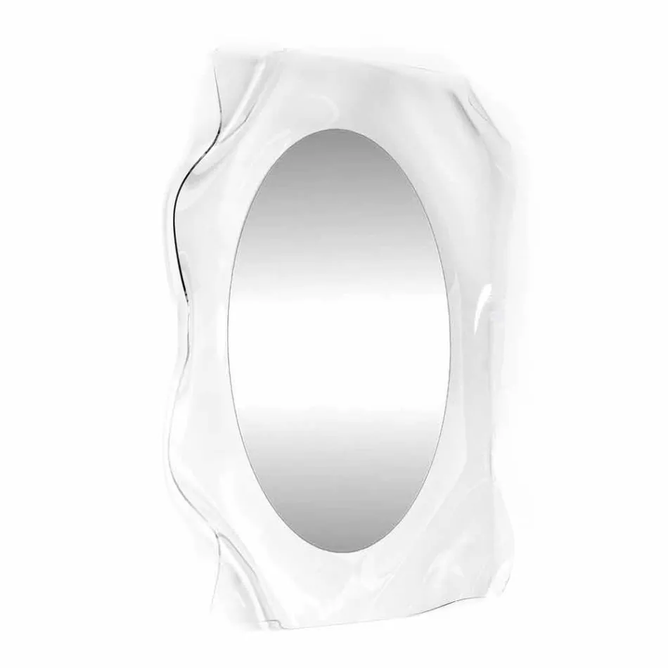 Oglindă transparentă Diva perete design modern, realizat în Italia Viadurini