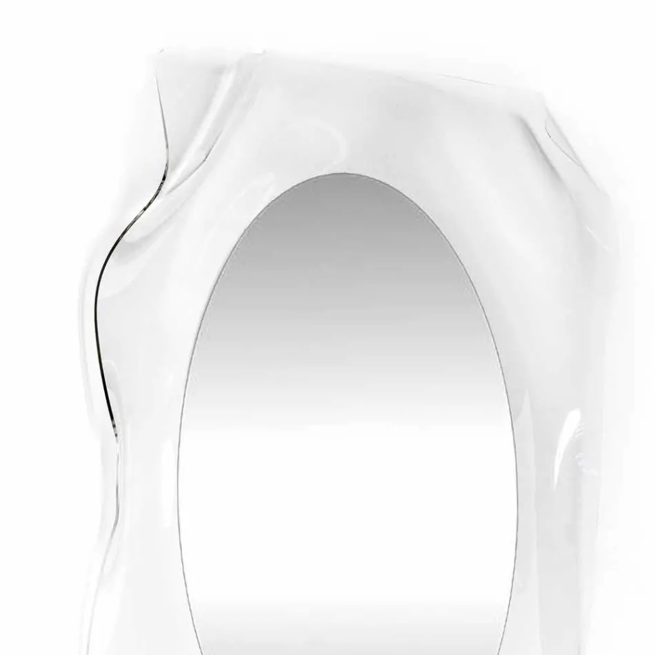 Oglindă transparentă Diva perete design modern, realizat în Italia Viadurini