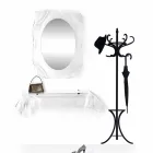 Oglindă transparentă Diva perete design modern, realizat în Italia Viadurini