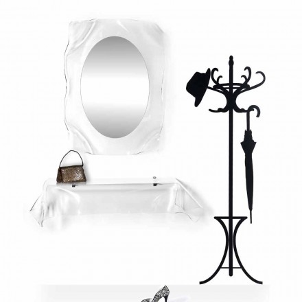 Oglindă transparentă Diva perete design modern, realizat în Italia Viadurini