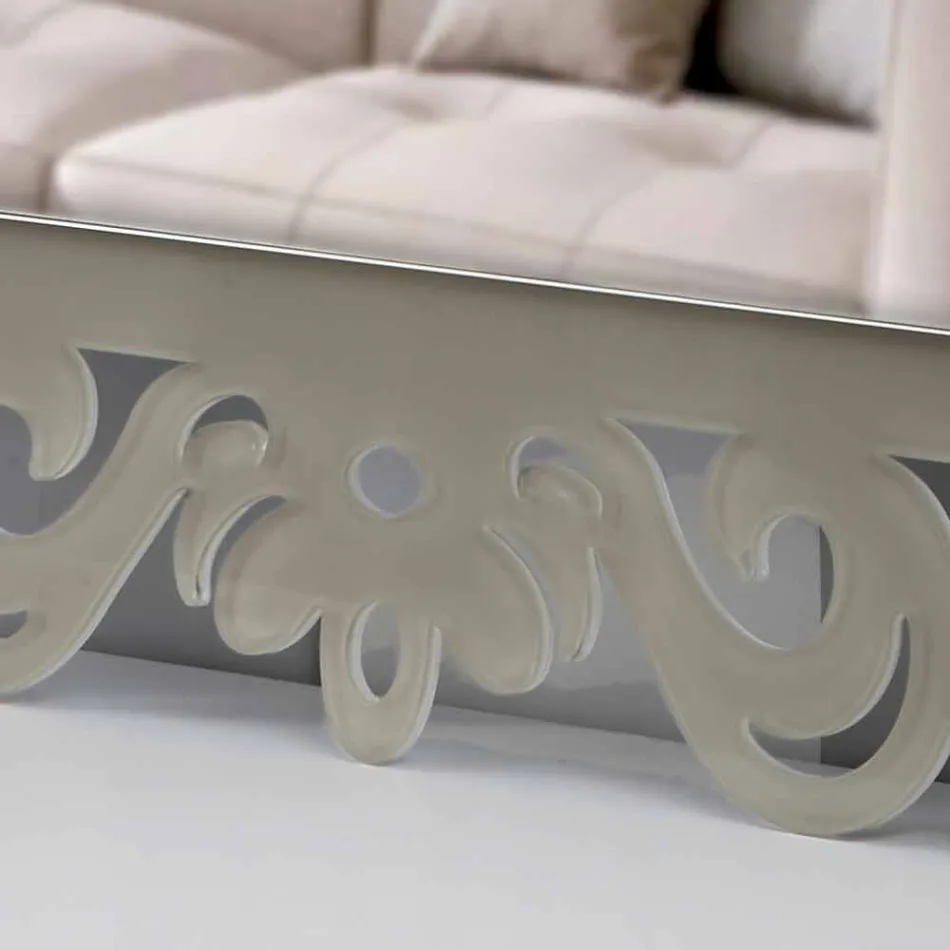 Oglindă dreptunghiulară cu design modern în Plexiglas Tortora - Selly Viadurini