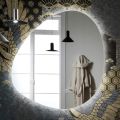 Oglindă cu iluminare de fundal LED reversibilă Made in Italy - Talk