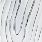 Oglinda de aur alb și argintiu din lemn Eugenio făcută în Italia Viadurini