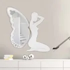 Design oglindă de perete Trilli Bianca de Viadurini Decor Viadurini