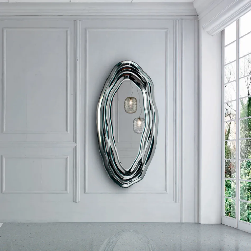 Oglinda de perete de cristal Oglinda Made in Italy - Pescara Viadurini