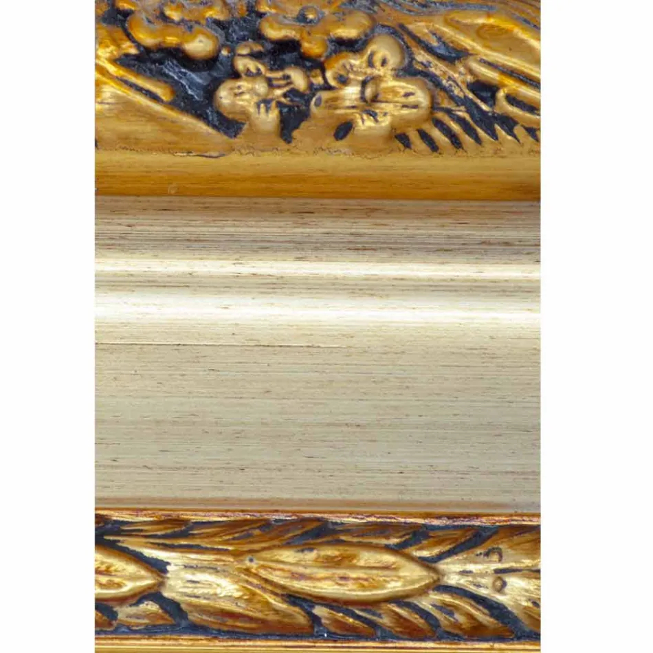 Oglinda moderna de perete din lemn de brad din Italia, Armando Viadurini