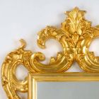 podea oglindă / perete design clasic, frunze de aur finisaj Guerin Viadurini