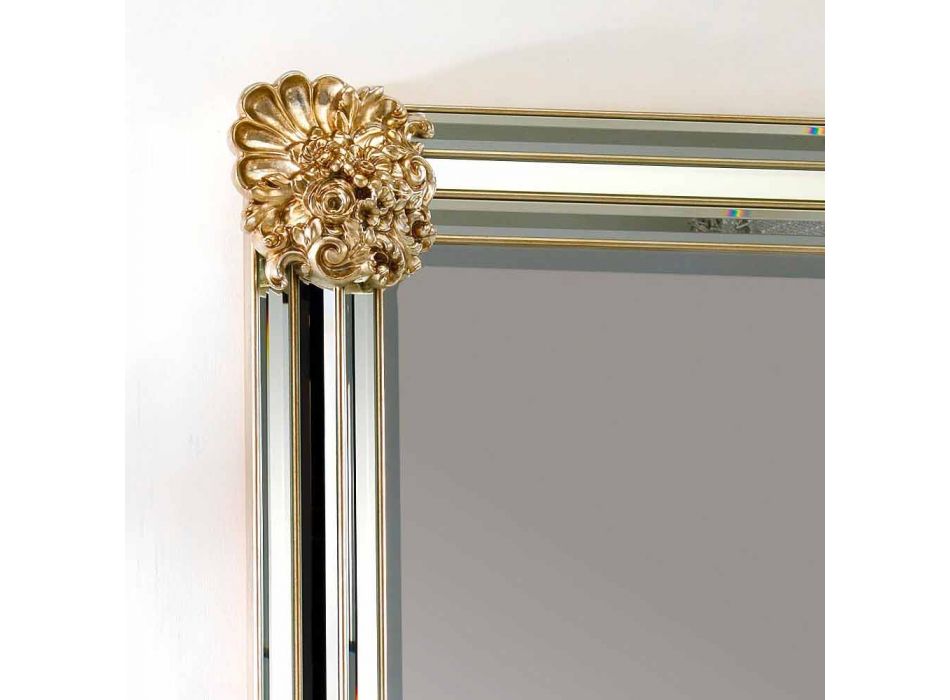 Mirror podea / proiectare perete, rama Luti lemn, 96x196 cm Viadurini