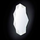 Oglinda de perete cu un design modern tri-dimensională de diamant Viadurini