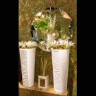 Oglinda de perete cu un design modern tri-dimensională de diamant Viadurini