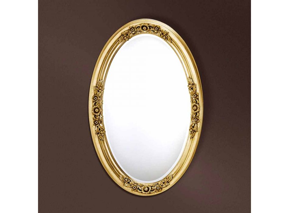 Oglinda ovală modernă realizată manual în Italia Federico Viadurini